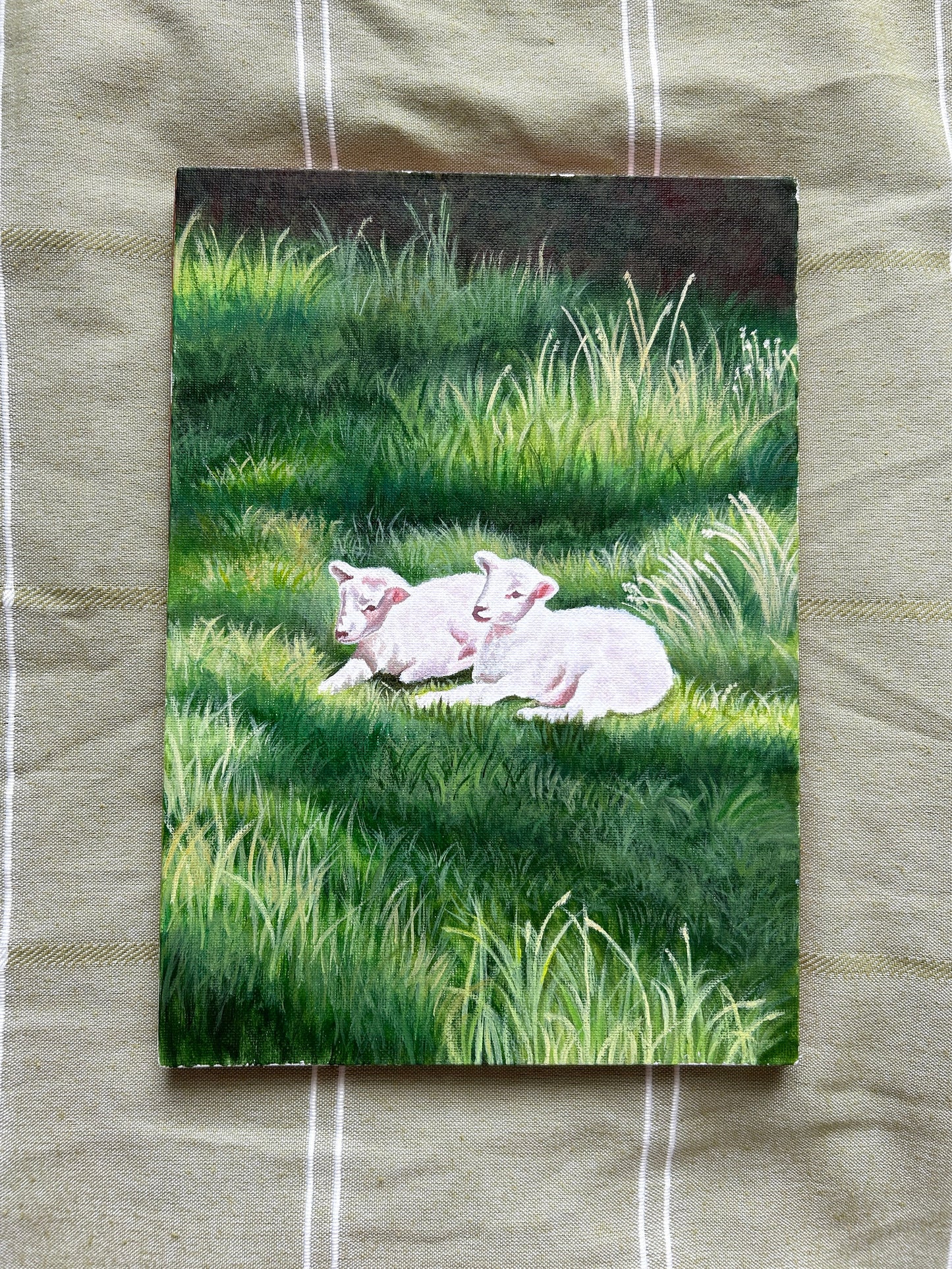 ‘Lambs’ Original Acrylic Painting