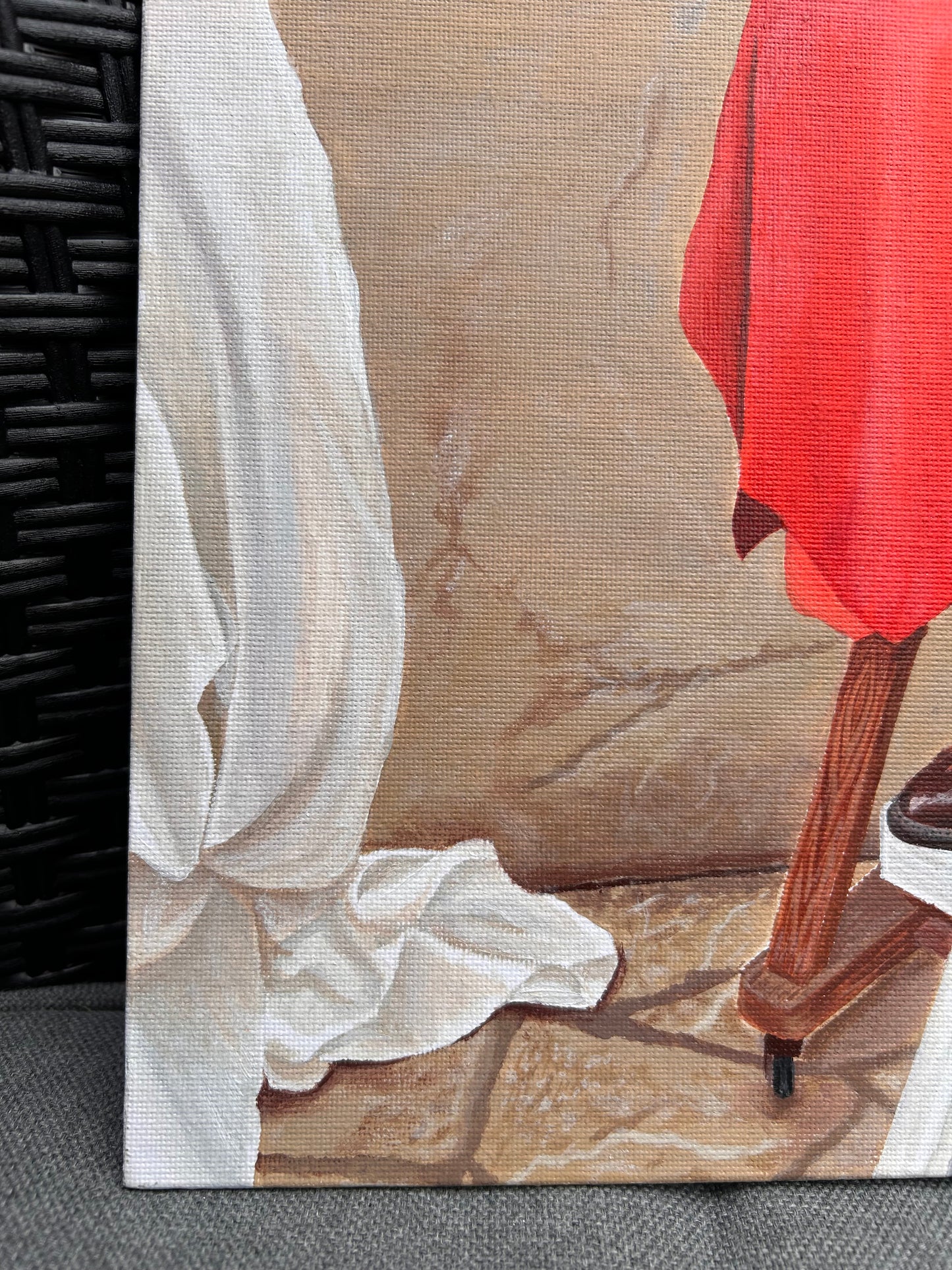 Orignal western cowboy boots acrylic painting