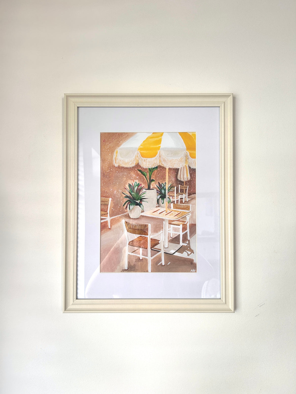 Yellow Umbrella Art print