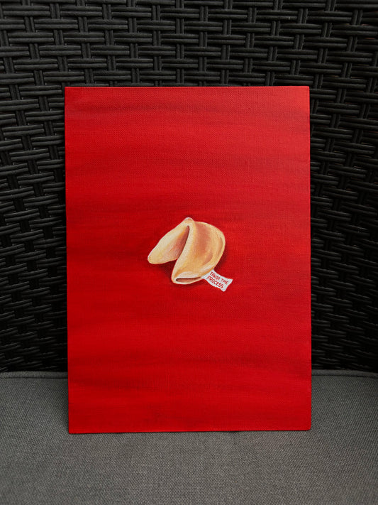 Orignal fortune cookie trust the process acrylic painting