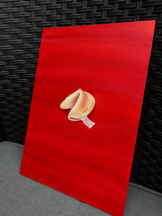 Orignal fortune cookie trust the process acrylic painting