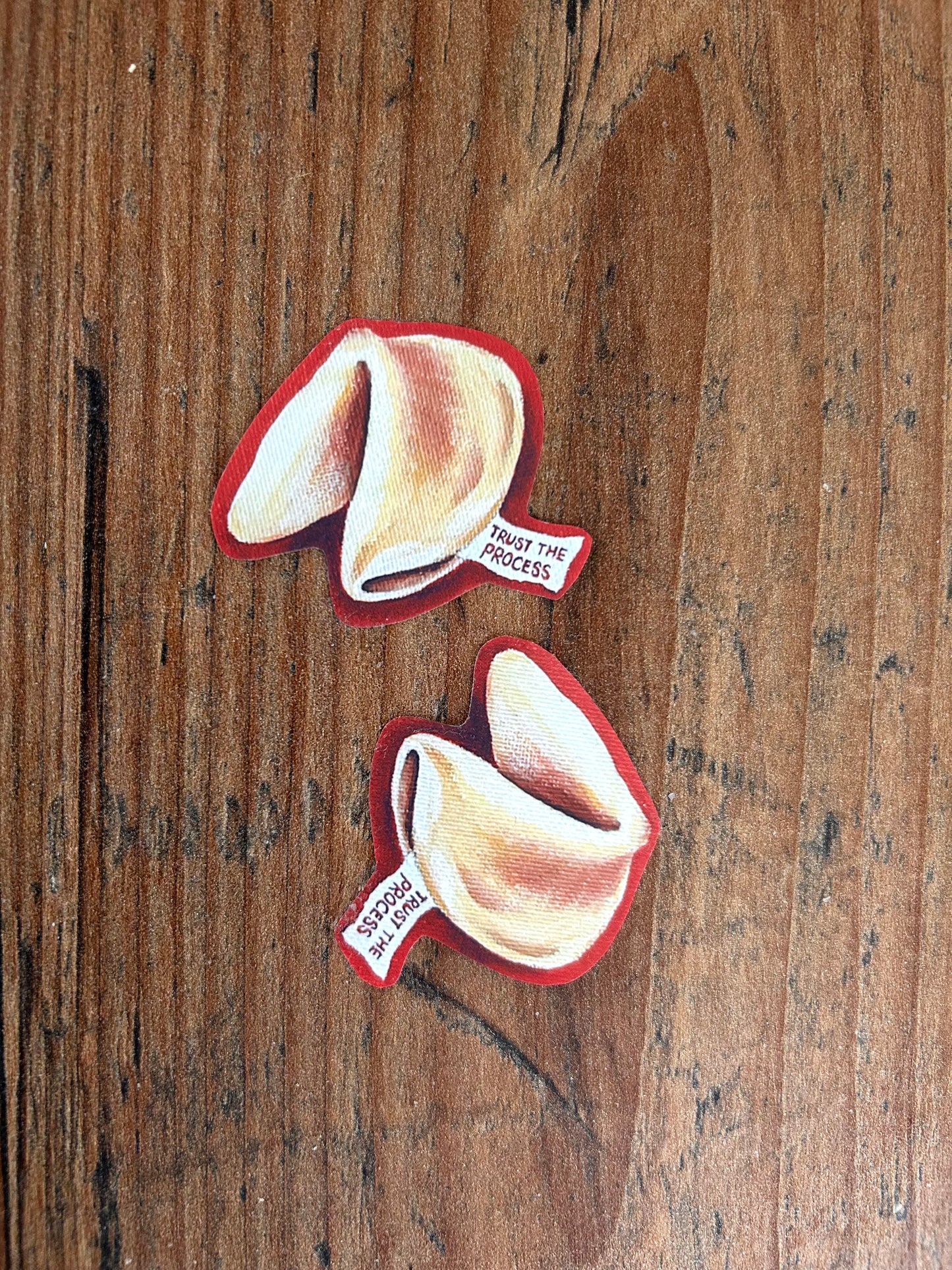 Fortune cookie ‘ trust the process’ waterproof vinyl sticker