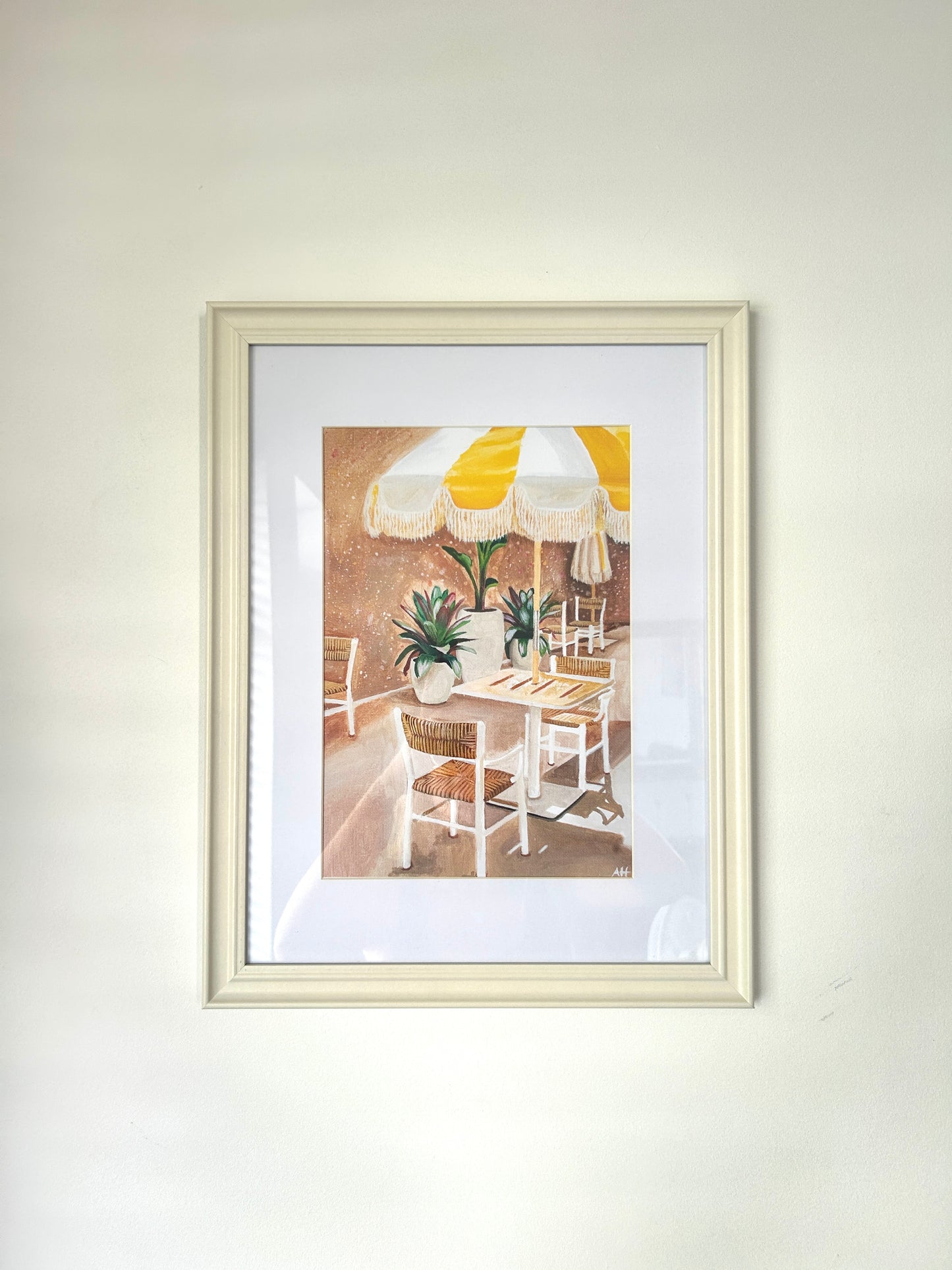 Yellow Umbrella Art print
