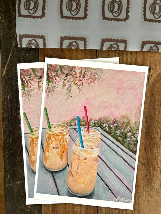 Iced coffee Art Print