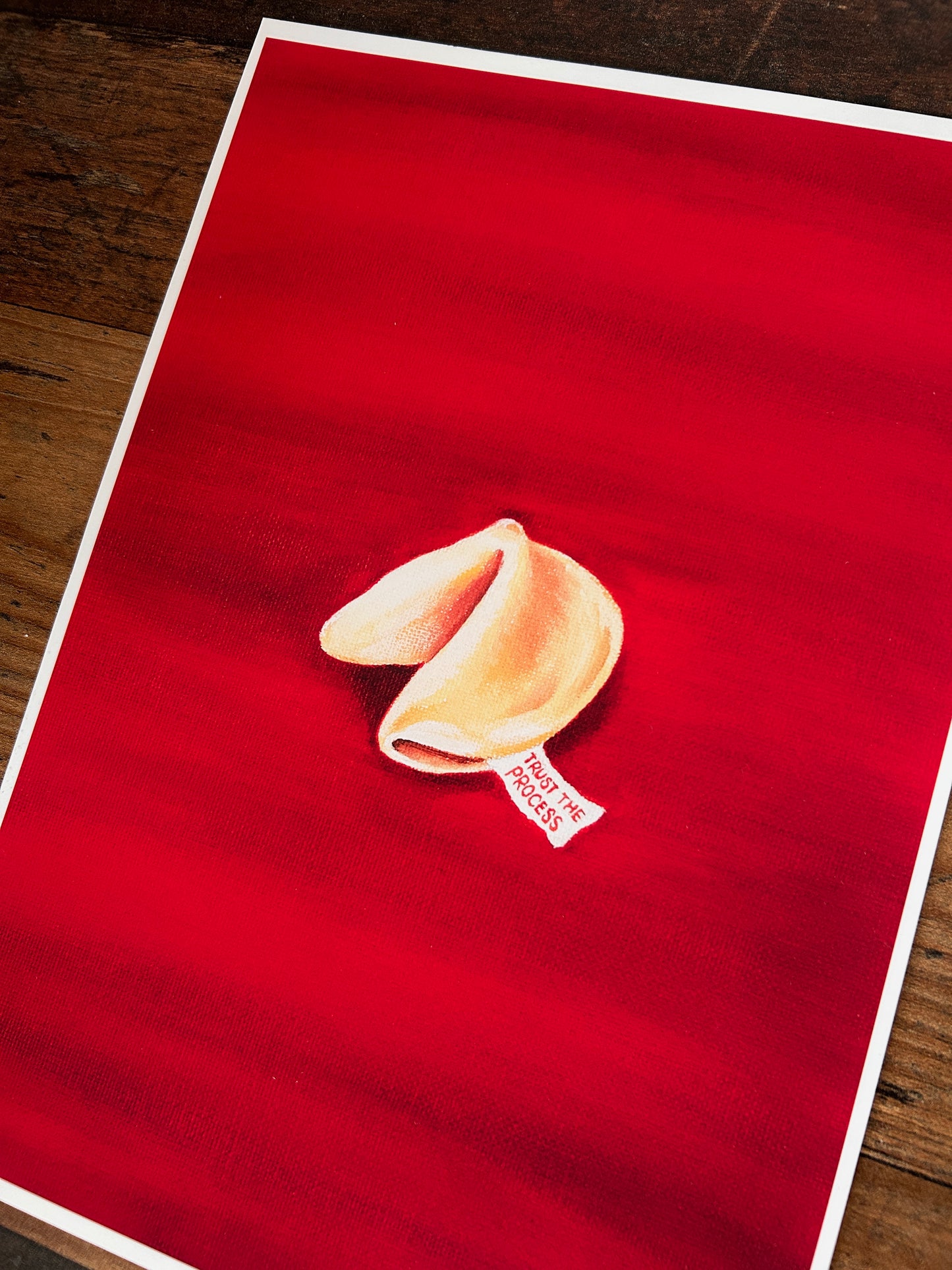 Fortune Cookie print ' trust the process'