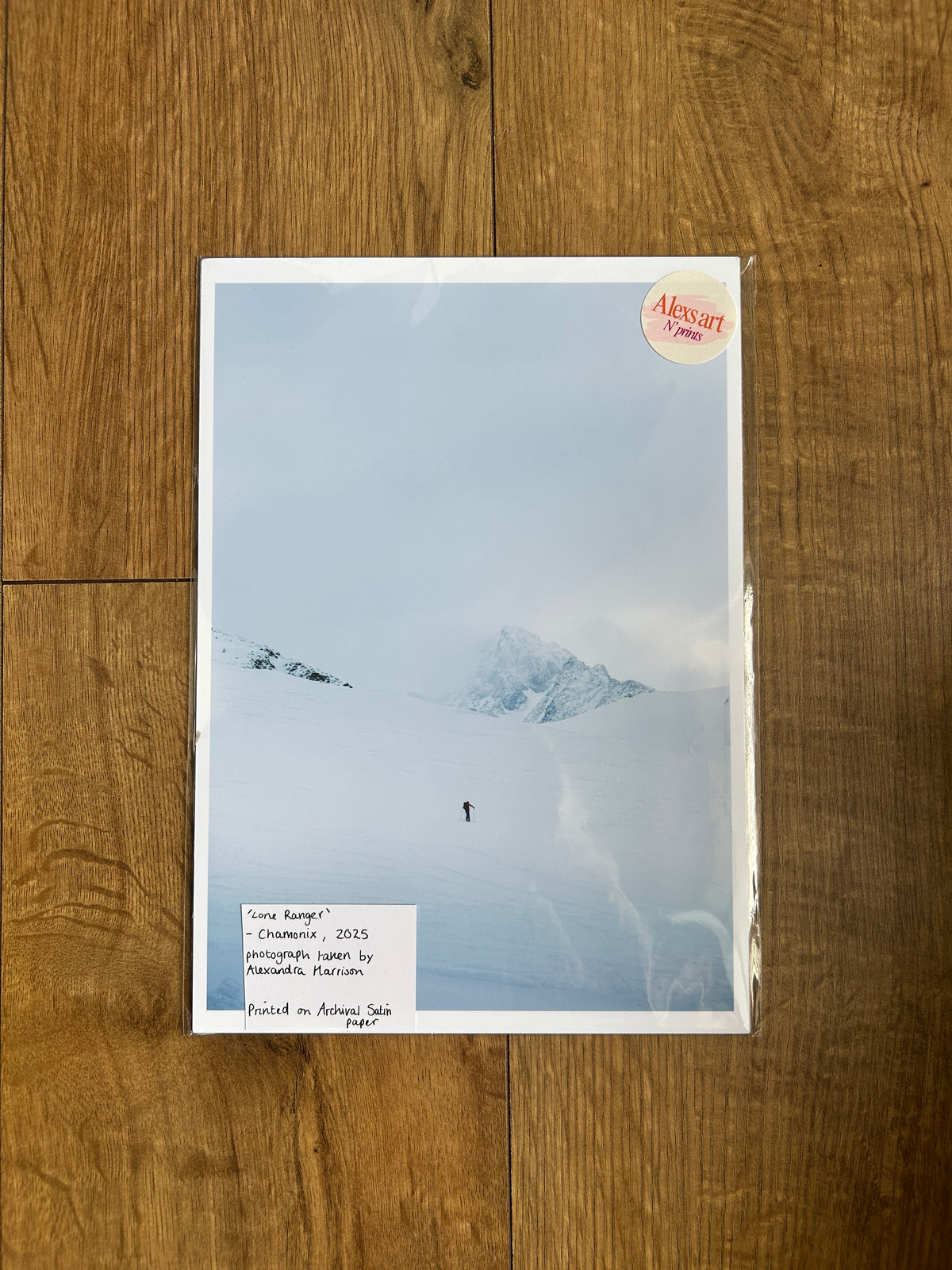 Lone Ranger Chamonix Photography Print A4