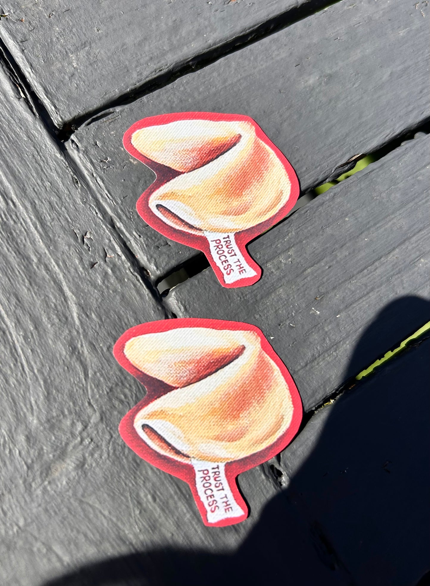 Fortune cookie ‘ trust the process’ waterproof vinyl sticker