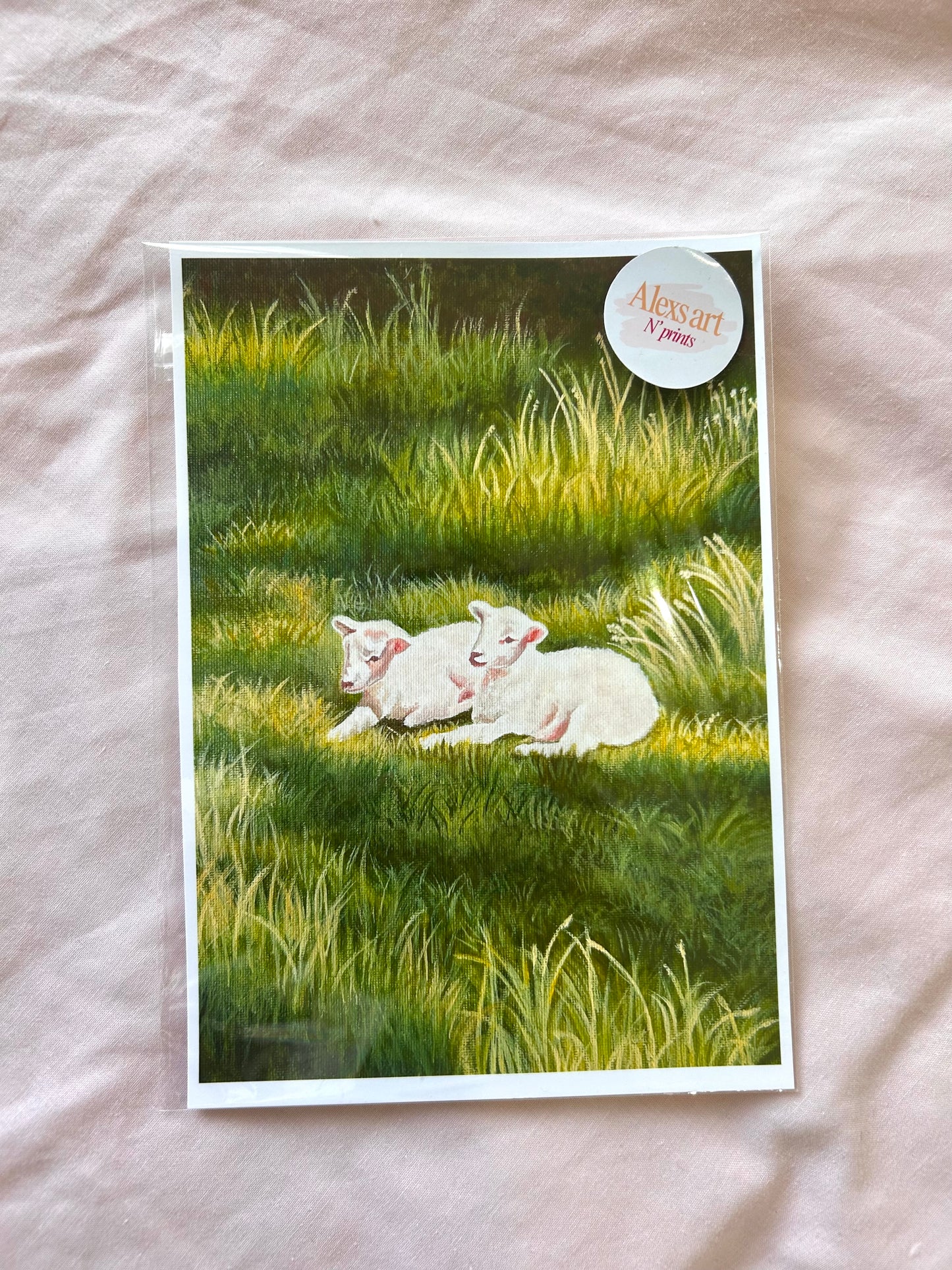 Spring lambs art print