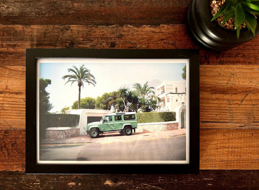 Land Rovers & Palm Trees Photographt Print