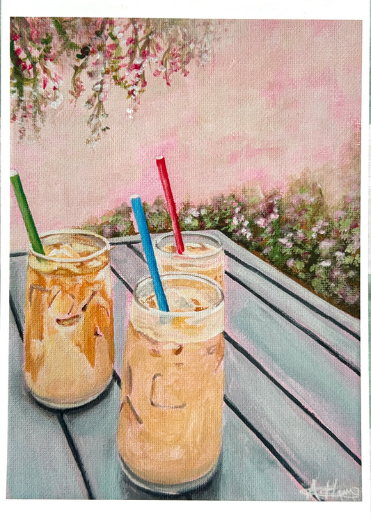 Iced coffee Art Print