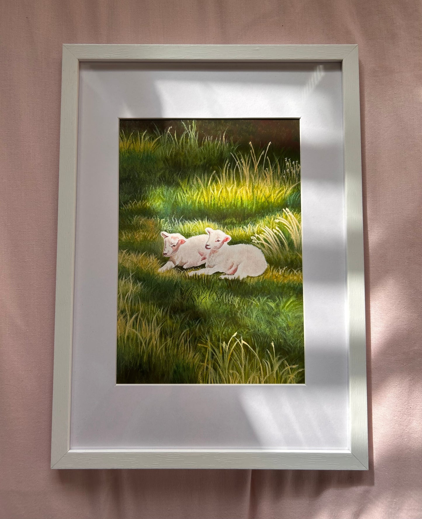 Spring lambs art print