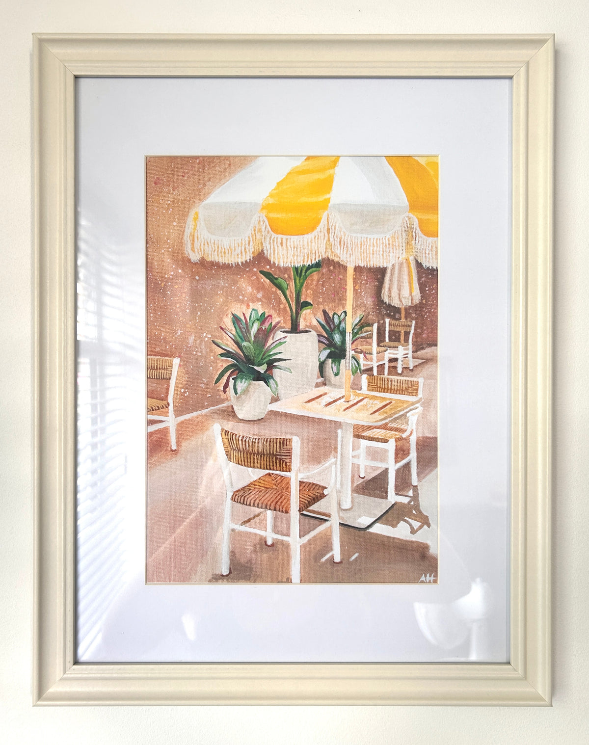 Yellow Umbrella Art print