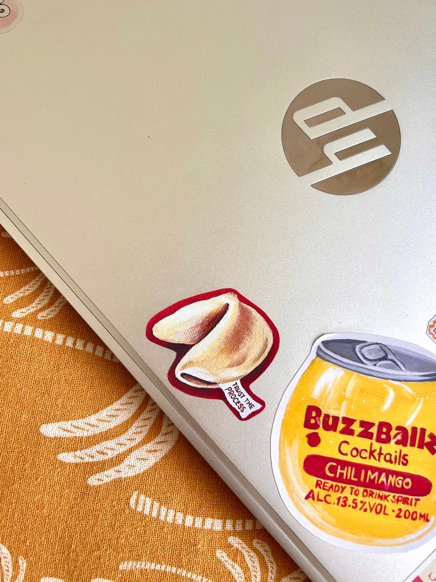 Fortune cookie ‘ trust the process’ waterproof vinyl sticker